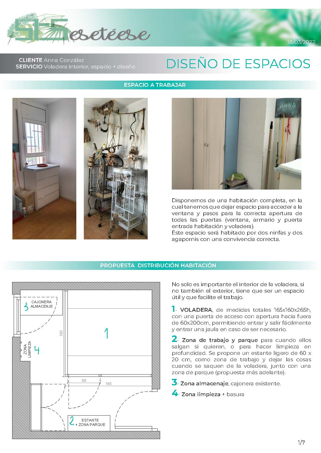 DISEÑO DE ESPACIOS | Voladera interior