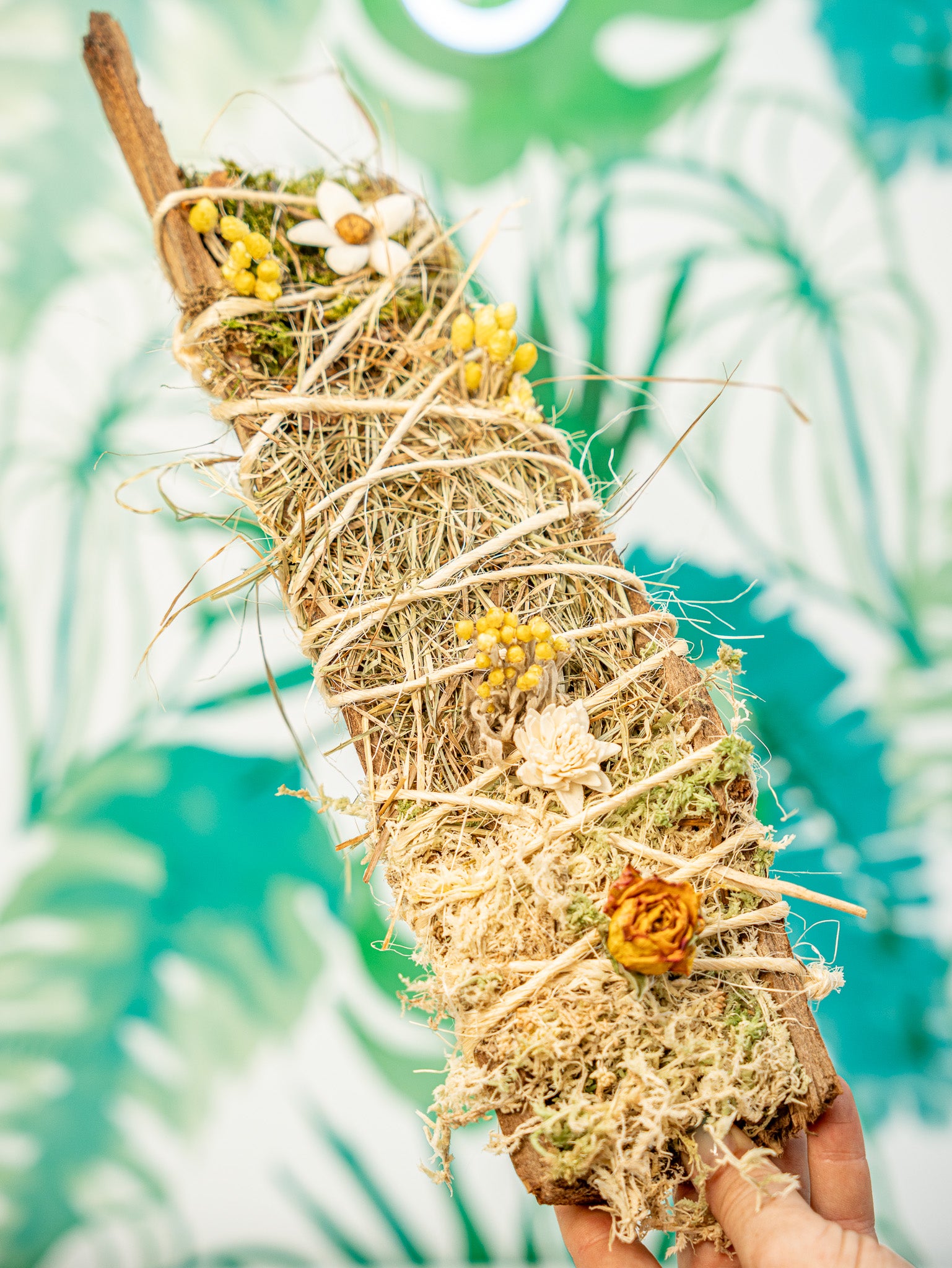 Bandeja eucalipto rellena