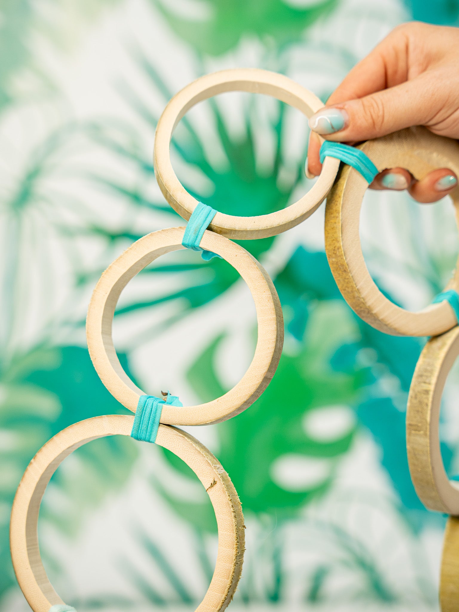 CADENA ANILLAS BAMBÚ XL