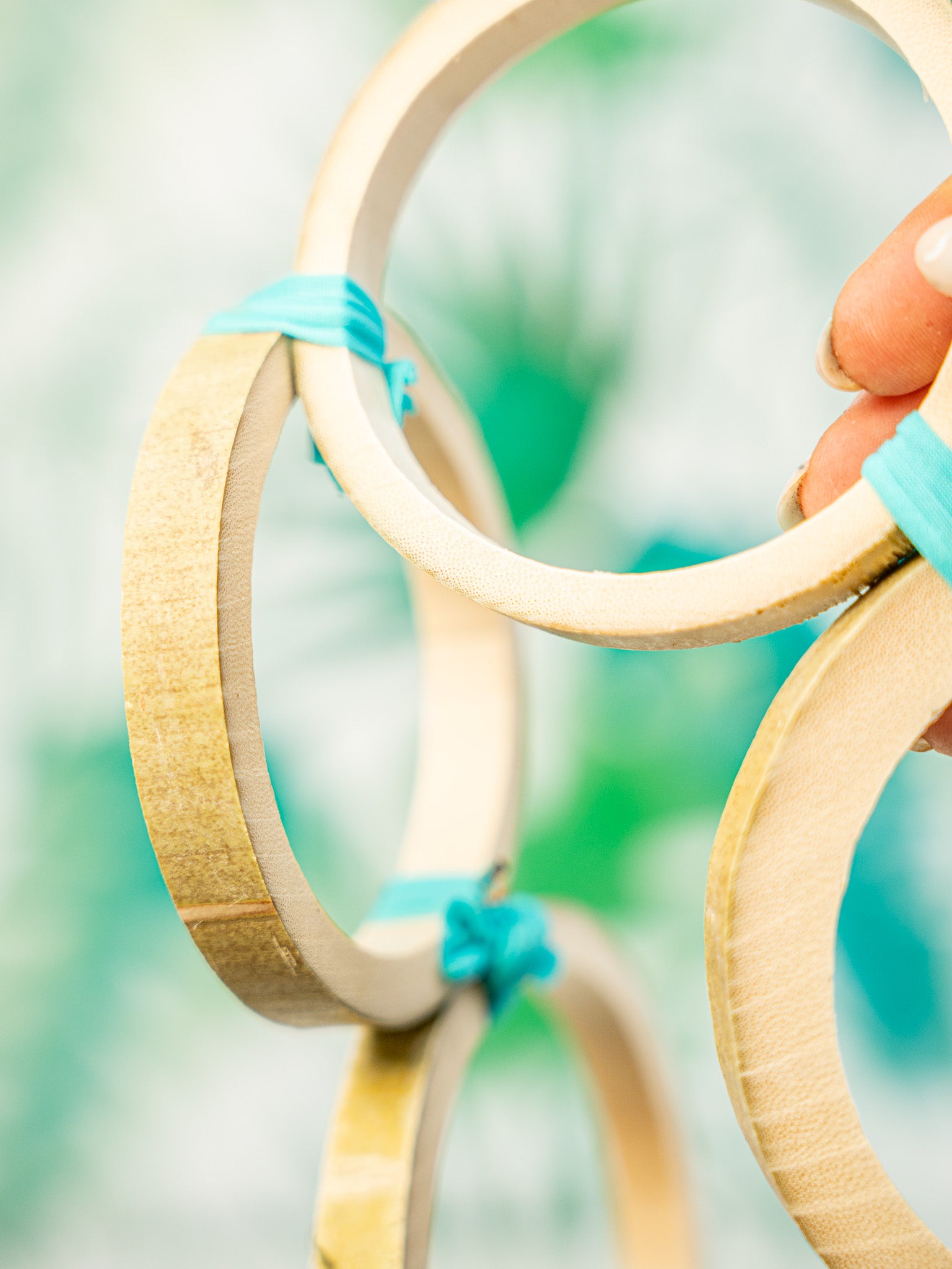 CADENA ANILLAS BAMBÚ XL