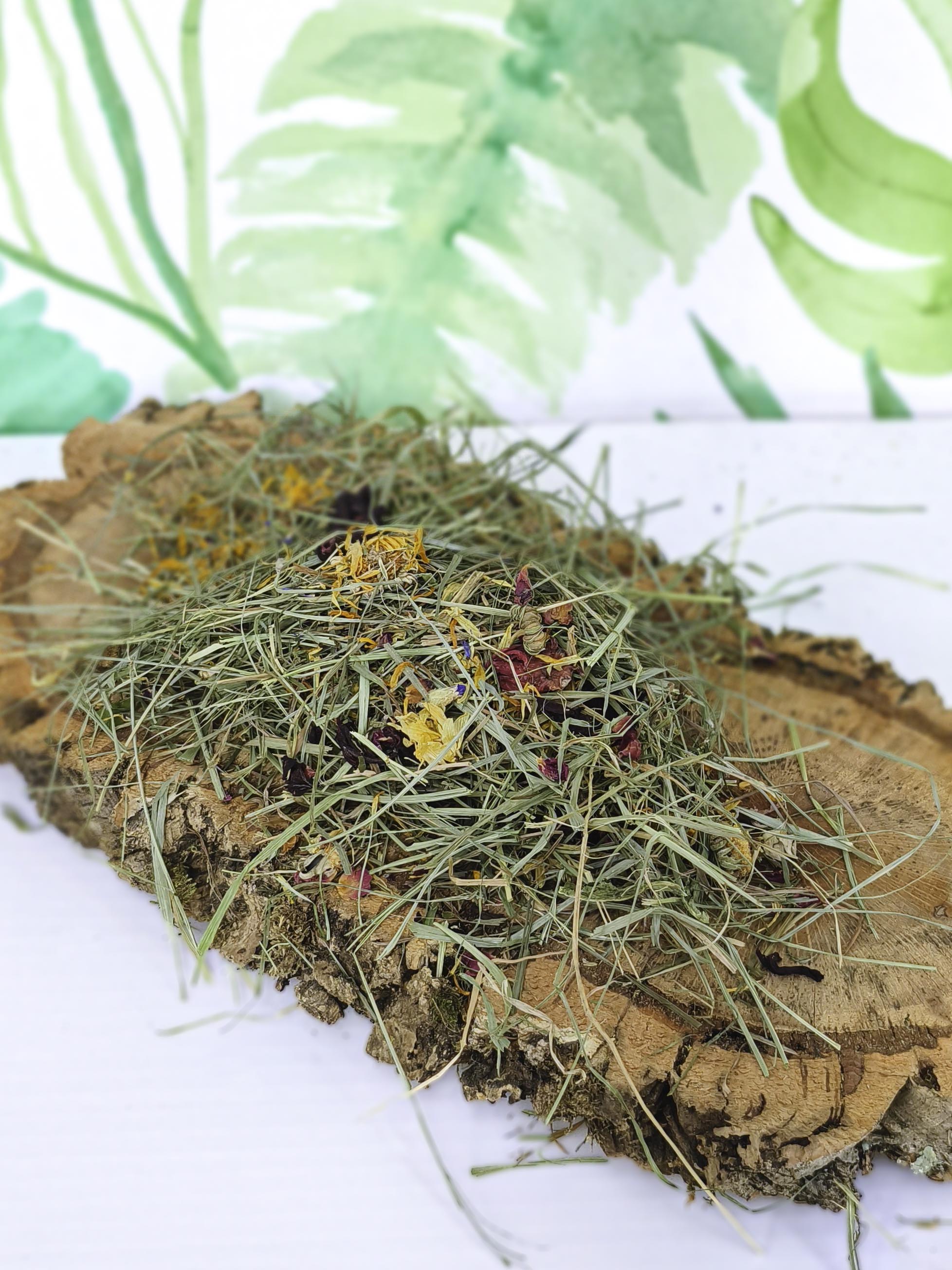 Heno prado de flores