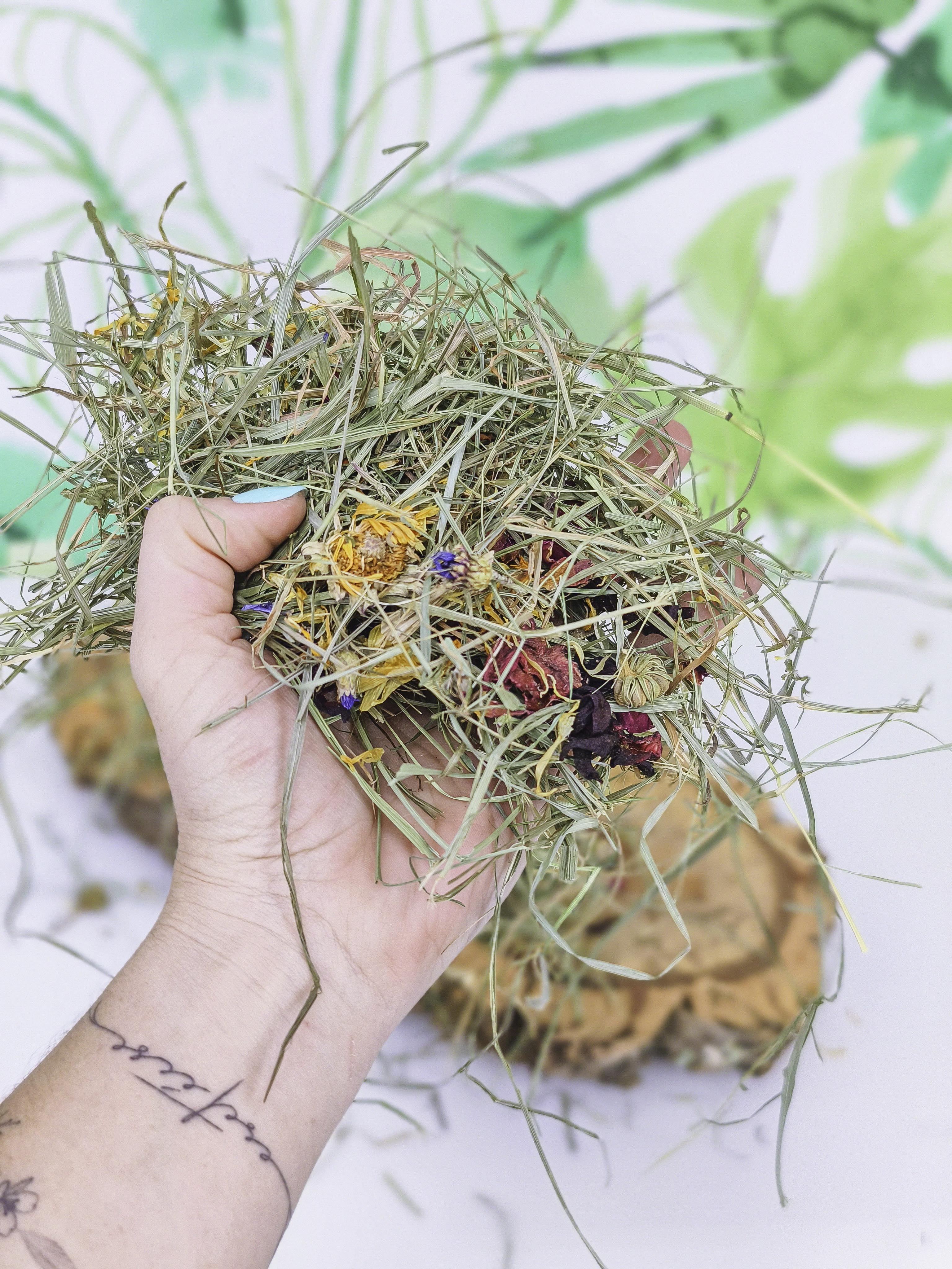 Heno prado de flores