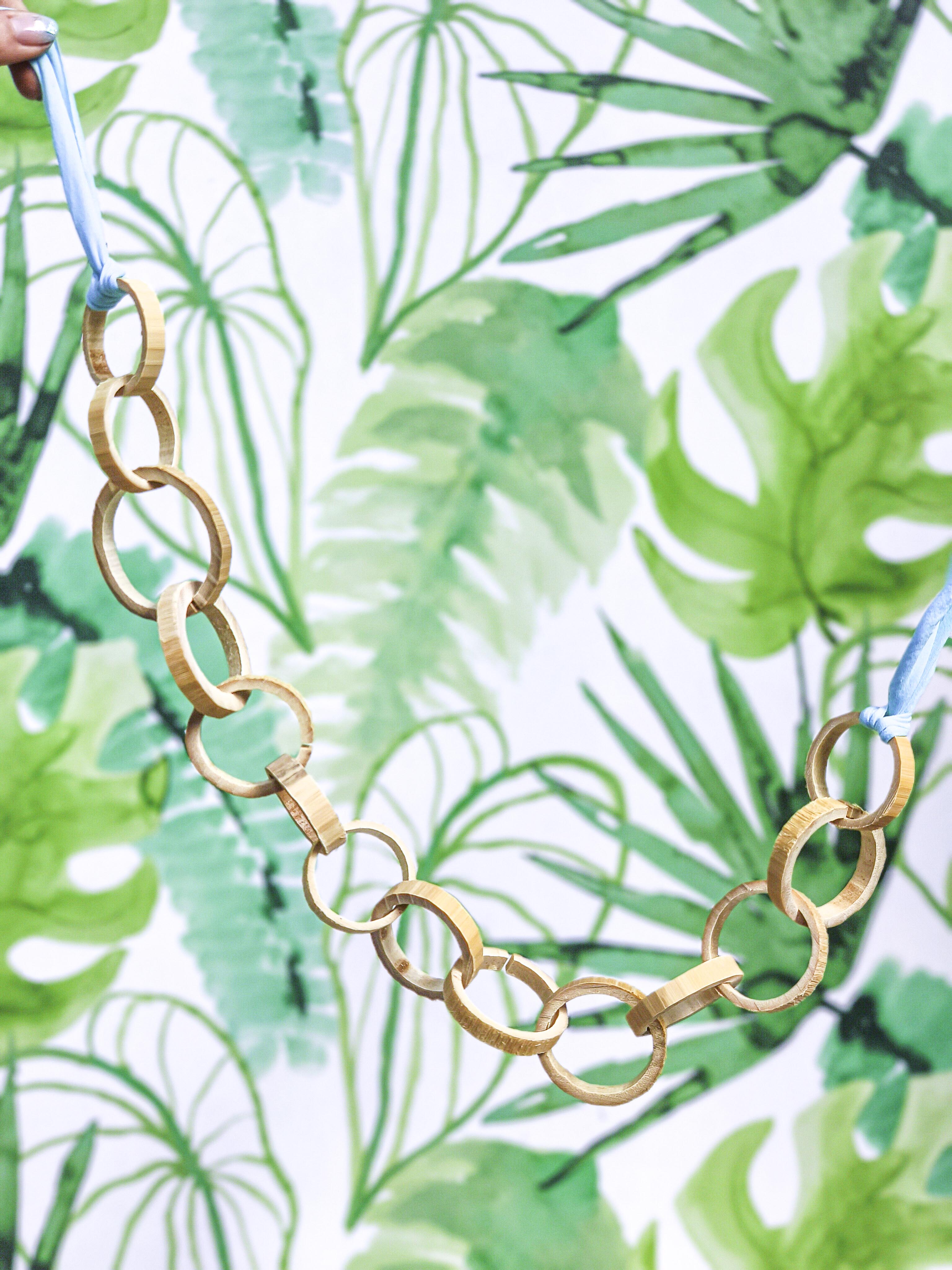 CADENA ANILLAS BAMBÚ