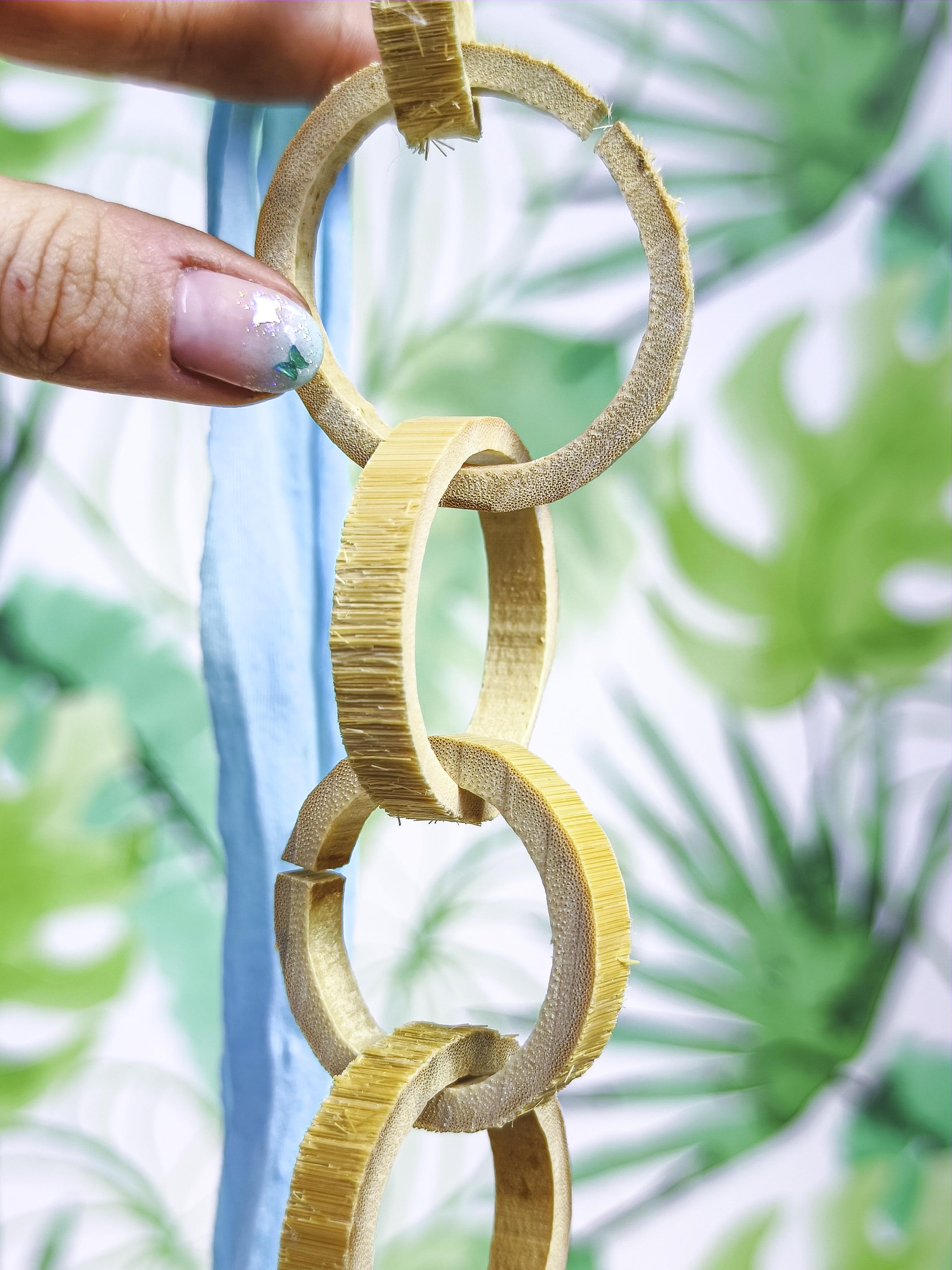 CADENA ANILLAS BAMBÚ