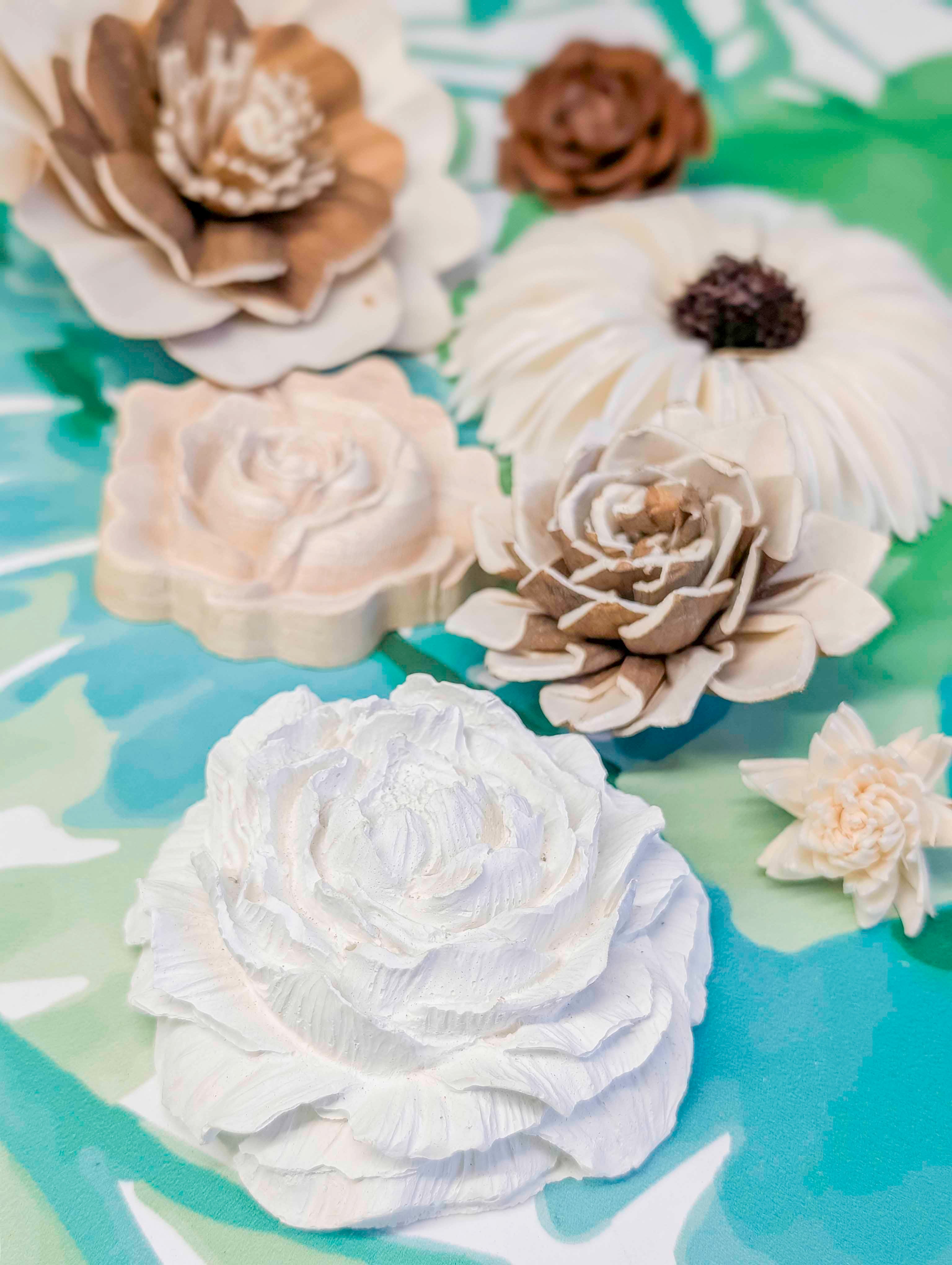 Bolsa flores varios materiales