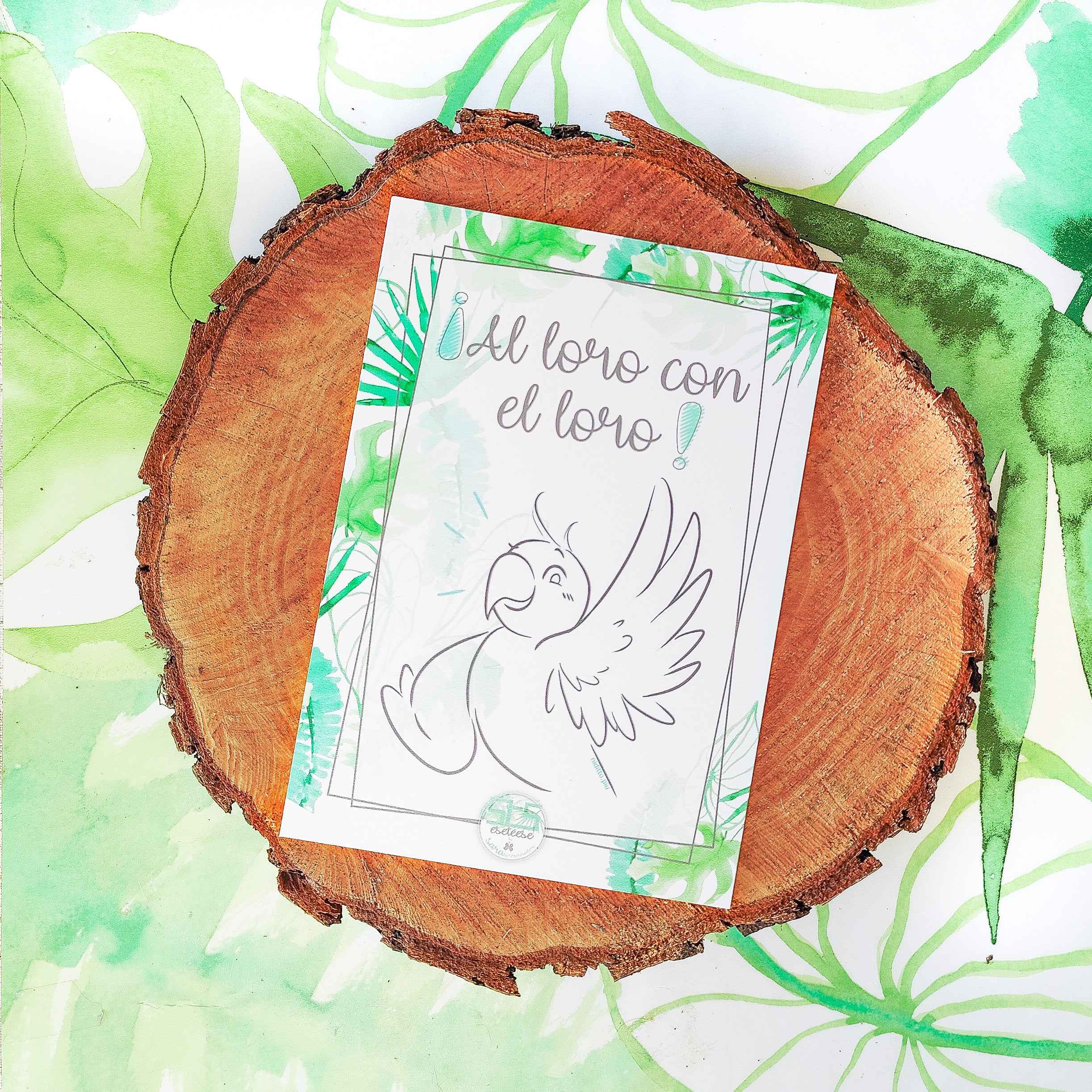 CARTEL "AL LORO CON EL LORO"