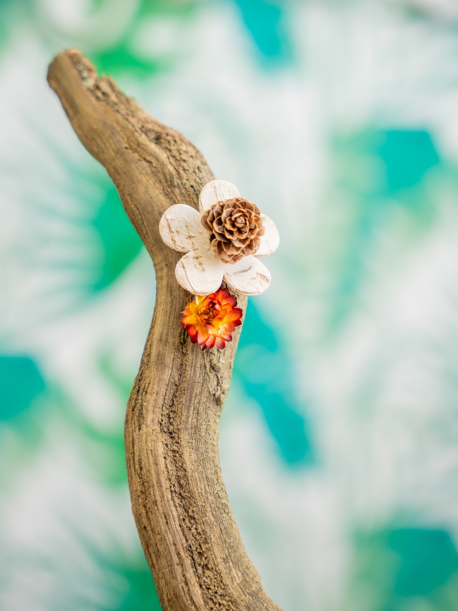 RAMA CON MUSGO curvada 65 cm (pieza única)