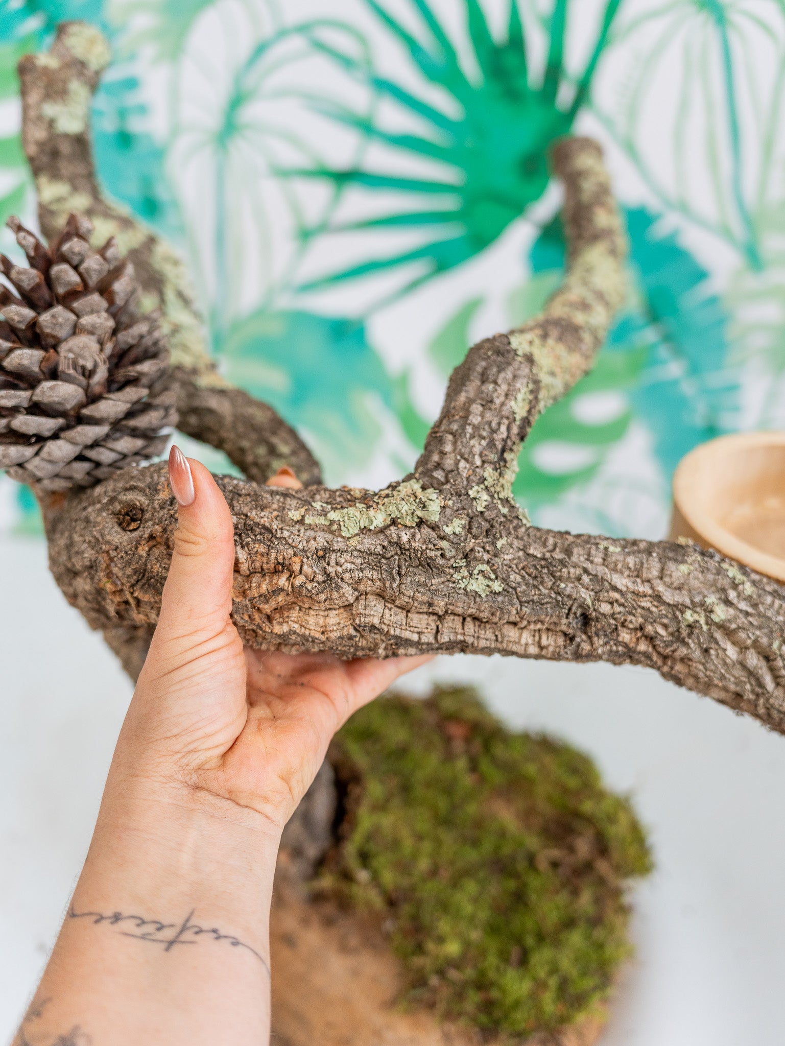 PERCHA SOBREMESA (PIEZA ÚNICA #16) 60x50